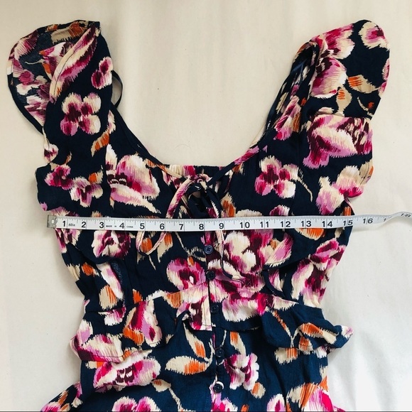 Band of Gypsies Boho Floral Maxi Sleeveless Dress Multicolor Gypsy Hippie Size S - Picture 3 of 8